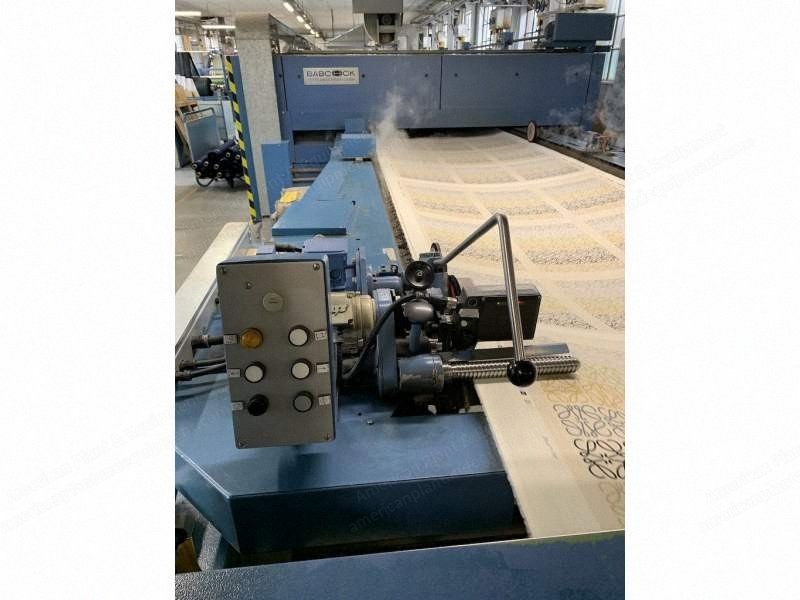 Babcock, 6 Chambers, 1997, Working Width 2200mm, Thermal Oil Heating, Pin Chain