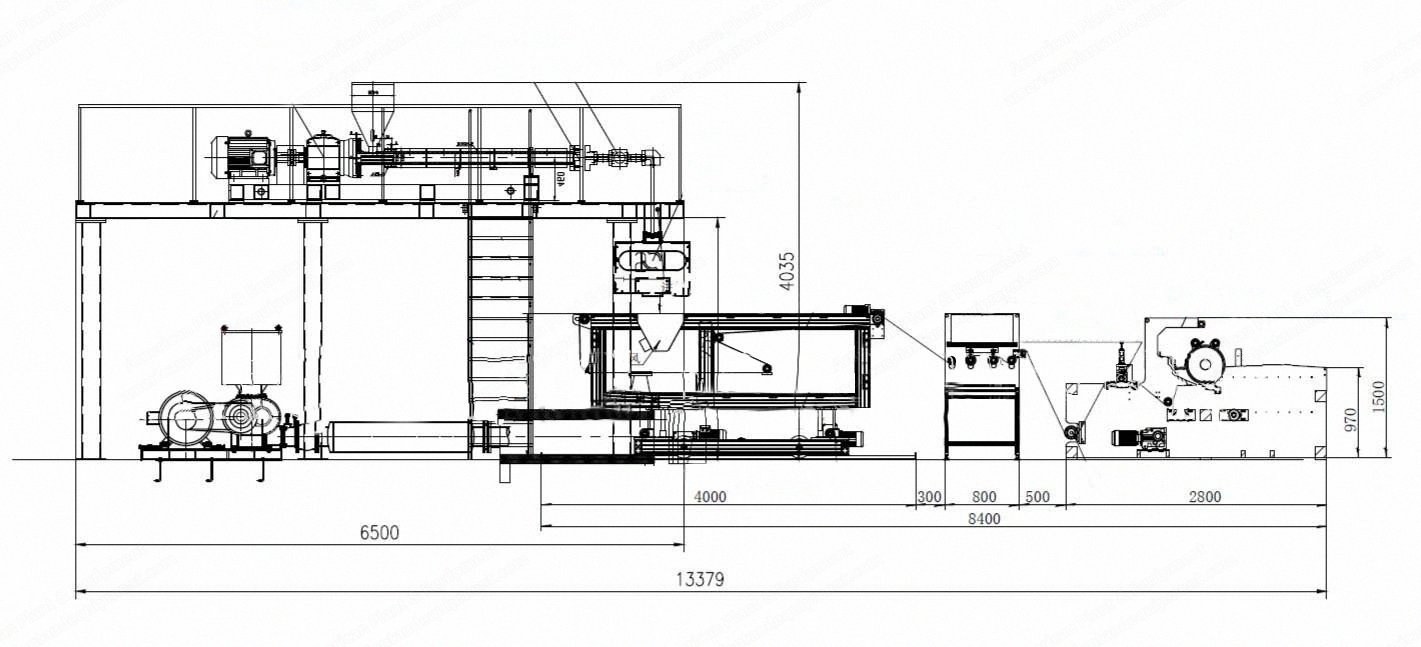 NovaStar, NN130, 1600mm, 2500 kg/24h Capacity, 55 kW Extruder