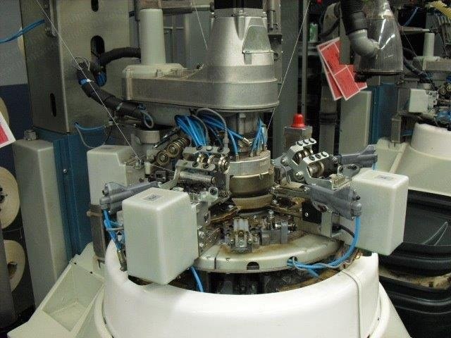Lonati, G54, 2007, Sport Socks Knitting Machine, 4" Cylinder, 108 Needles, 18 Gauge