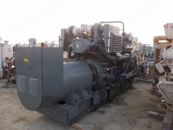 Waukesha Natural Gas Generator, 950kW, 1200 RPM, 480V, 60Hz