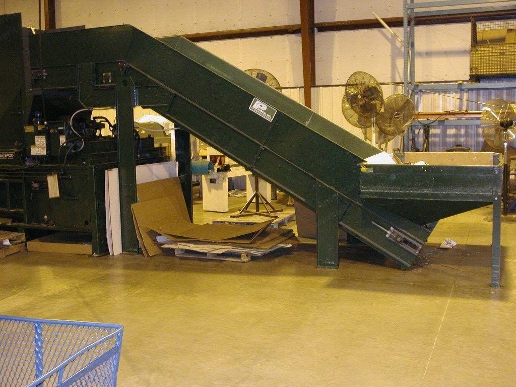 McClain, EPCO, ESP-III, Closed Door Baler, 20HP, 54x35" Feed Opening, Prodeva In-Feed Conveyor