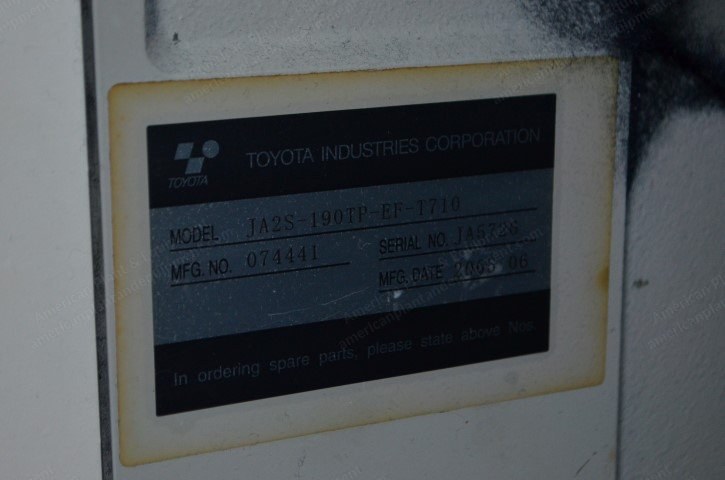 Toyota, JAT 710, 2005, 1900mm Width, 2 Colors, Staubli 1661 Shedding