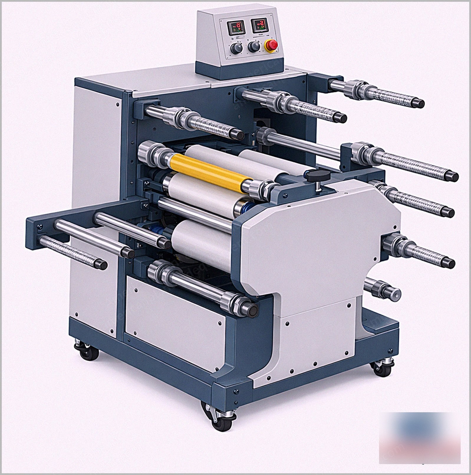 NovaStar, NF197, New, Narrow Web Rotary Calender Heat Press, 400 mm Drum Width, 5 kW