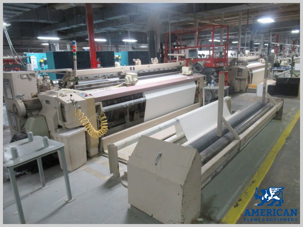 Tsudakoma, ZAX, 1992-1995, Air Jet Looms, Width 2800 to 3600mm, 2 Colors, Staubli Cam 1600