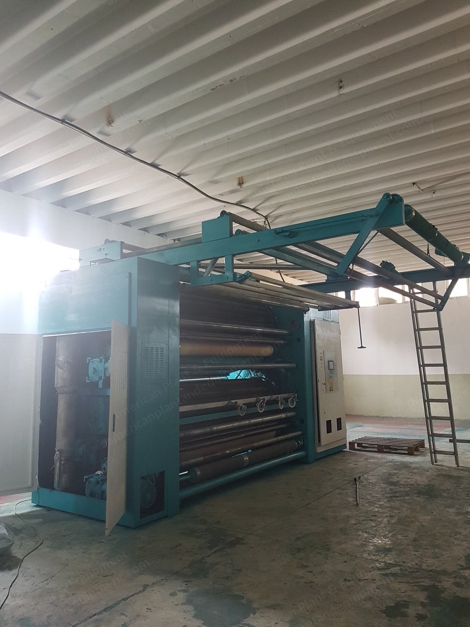 Lamperti, Duplex Raising Machine, 2400mm, 2 Drums, 24 Rolls