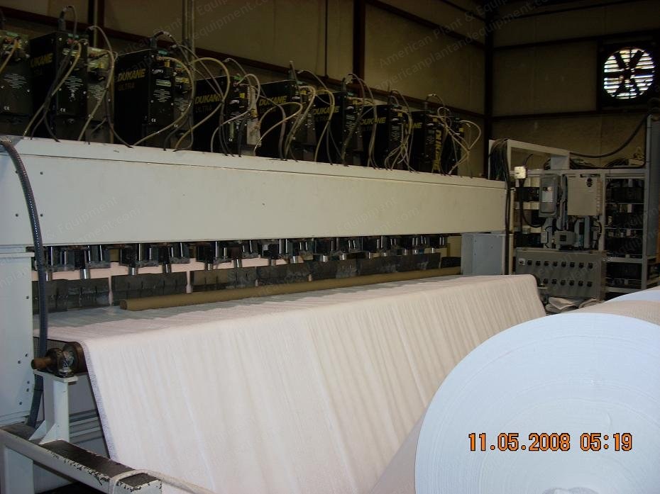 Dukane, 1000CE Autotrac, Ultrasonic Bonding Line, 132" (3350mm) Width, 15 Heads, 1000W