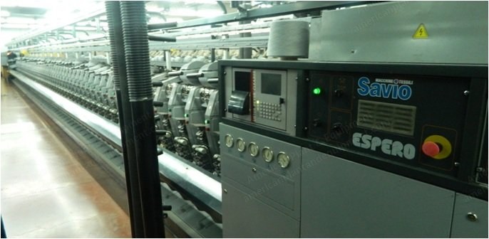 Savio, Espero-E, 1996, 60 Heads, Automatic Feeding, Uster MKC 15 Yarn Clearer, Mesdan 490 L Splicer