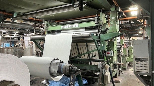 Kusters, Continuous Dyeing and Finishing Range, 16 Drying Drums