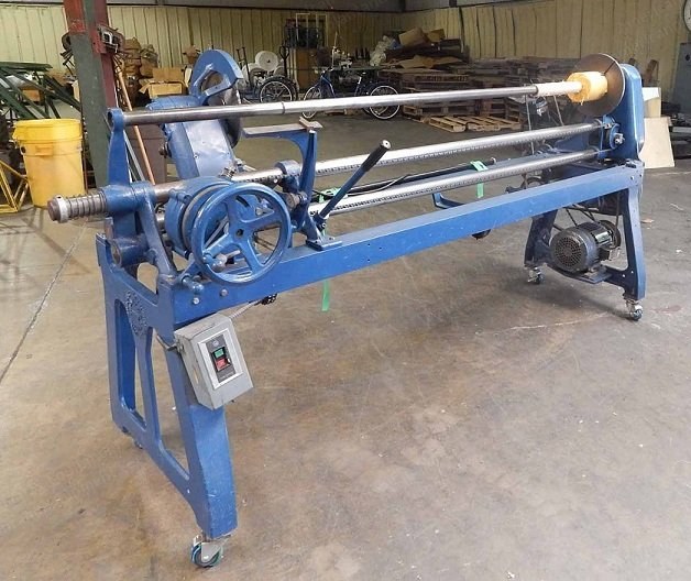 Utica, Fabric Roll Slitter, 88" Overall Width, 1.5" Shaft, 15" Blade