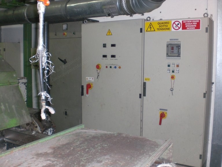 Dell'Orco & Villani Tearing Line, 1000mm, 5 Drums, with Puggelli Rotary Cutter and Baling Presses