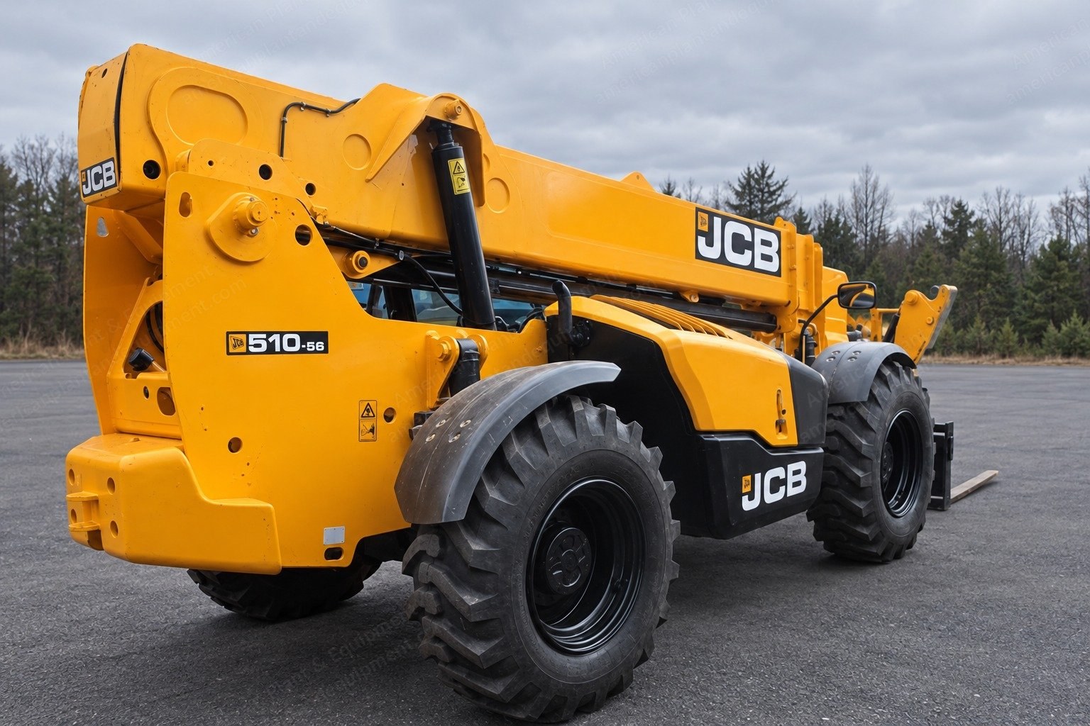 JCB, 510-56, 2024, Telehandler, 10,000 lb Capacity, 56 ft Lift Height, 1,027 Hours, Outriggers, Lift Hook