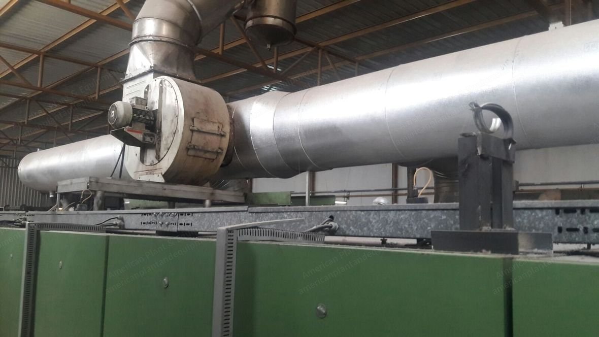 Babcock, 3600mm, 1995, 5 Chambers, Gas Heated, Pin Chain, with Mahlo and Padder