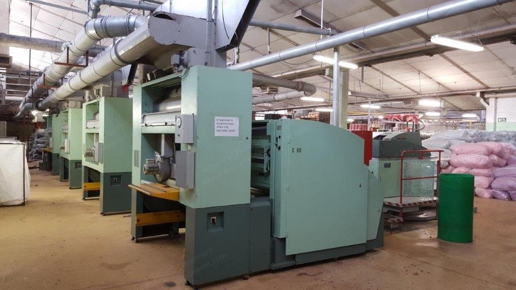 Rieter, C-60, 2006, 220 kg/hr Capacity, Linked to RSB Module, 500mm Can Diameter