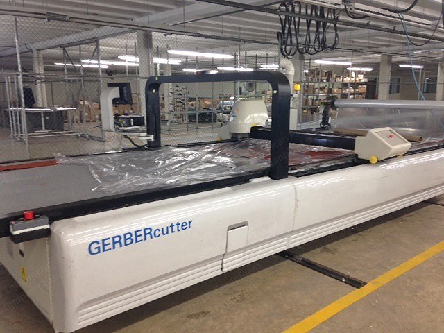 Gerber, GT5250, 2007, 5.2cm Compressed Fabric Capacity, Reciprocating Knife Technology, Conveyorized