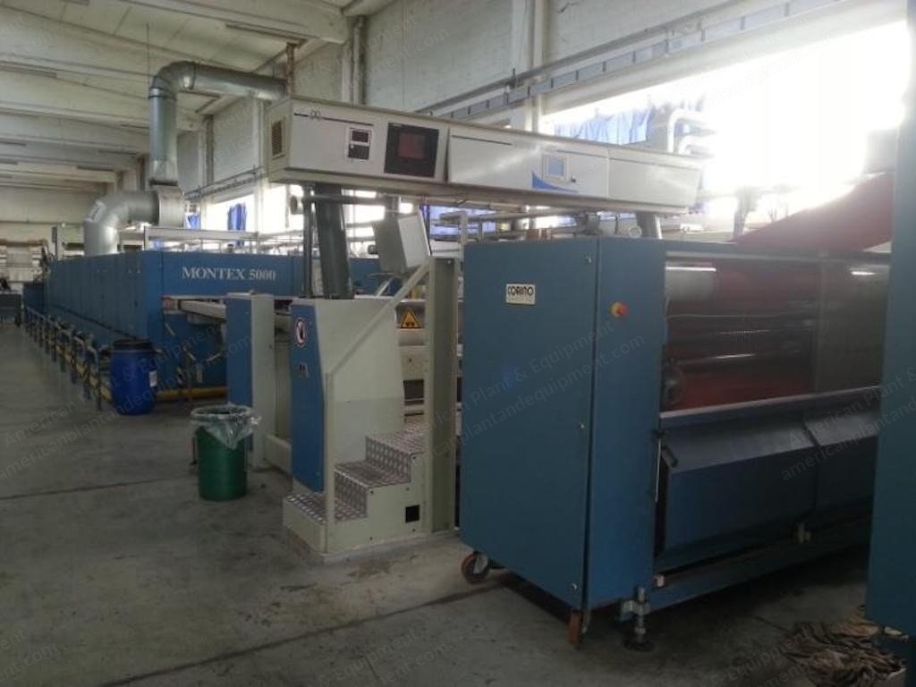 Monforts, Montex 5000, 2000, Working Width 2000mm, 4 Chambers, Gas Heated, Pin/Clip Chain