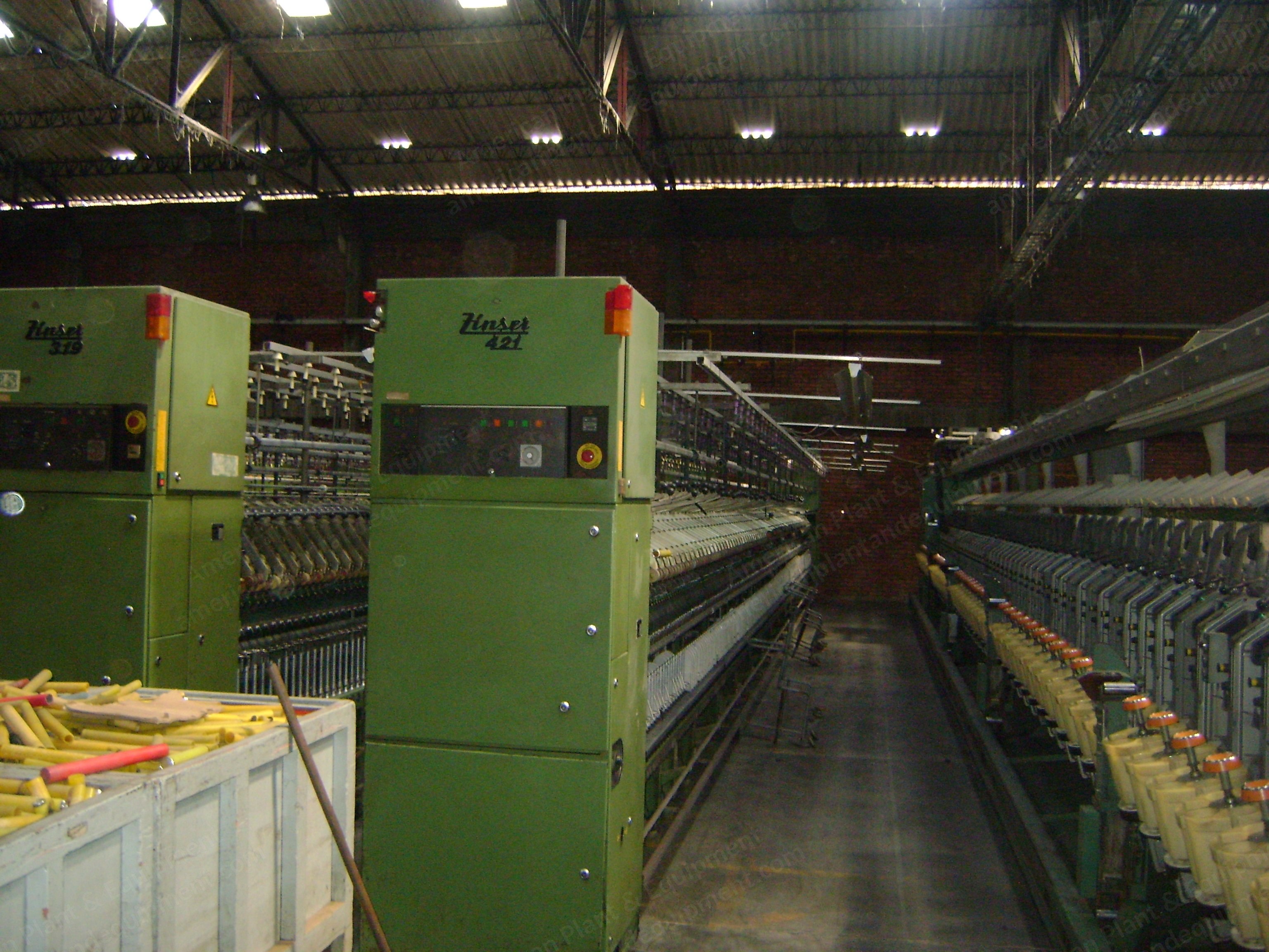 Zinser, 421E, 1992, Worsted Spinning Frame, 428 Spindles, 48mm Ring Diameter, 82.5mm Gauge