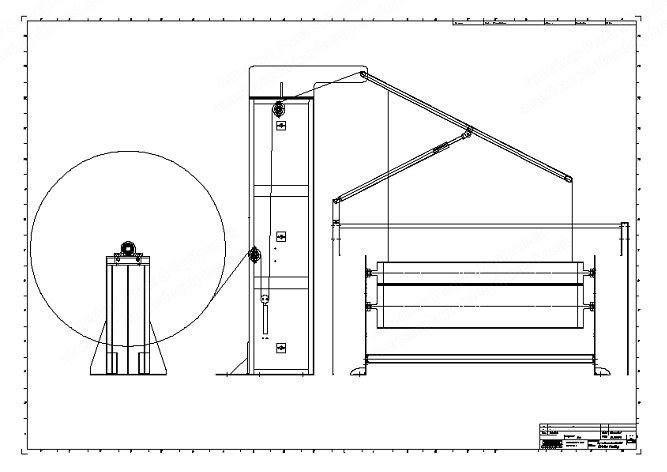 Daroitex, Unwinding, Doubling and Winding Machine for Non-Wovens, 5200mm Working Width, 5400mm Cylinder Width