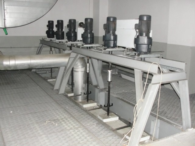 Barmag, ACW 1200/8, 2003, POY Filament Spinning Line, 8 Positions, 12 Tons/Day