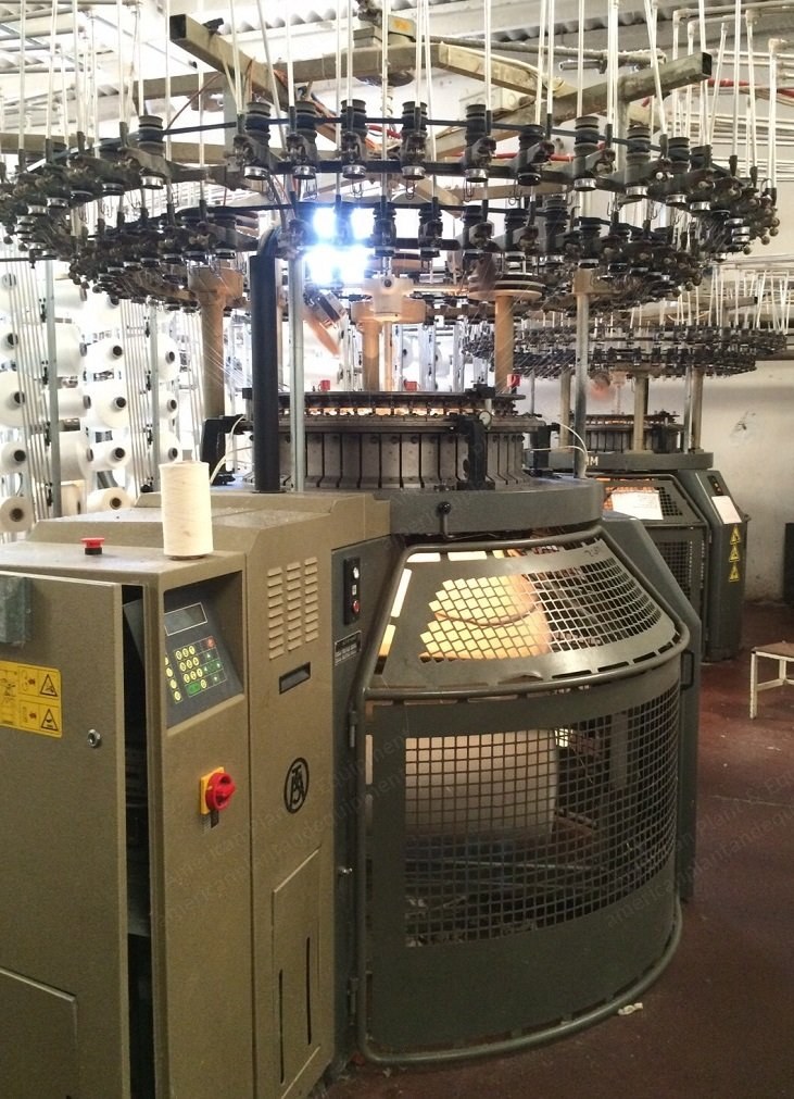 Mayer, Econit, 1998, Single Jersey Circular Knitting Machine, 30" Diameter, 96 Feeders, 28/22 Gauge
