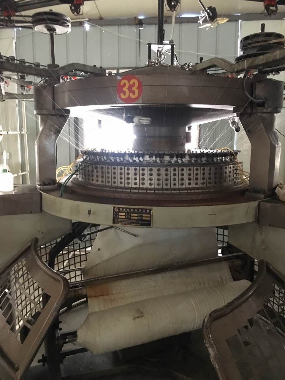 Huixing, Interlock Circular Knitting Machine, 2011, 38" Diameter, 24 Gauge, 84 Feeders