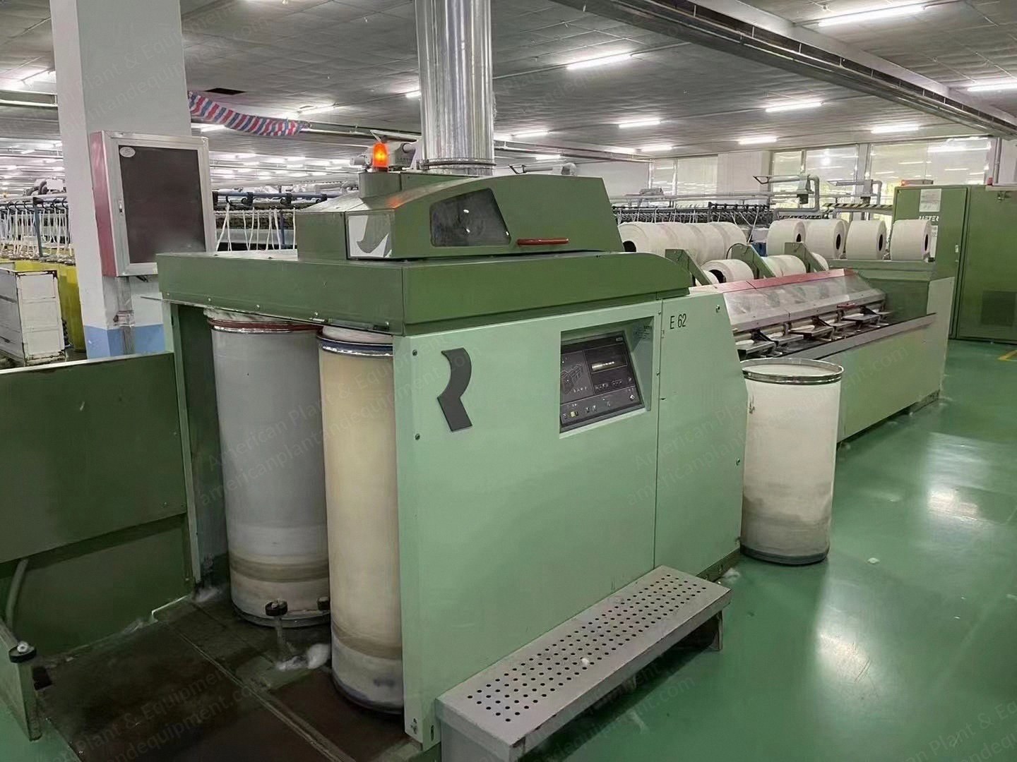 Rieter, E62, 2002, 100x1200mm Can Size, Auto Can Changer, with E32 Unilap
