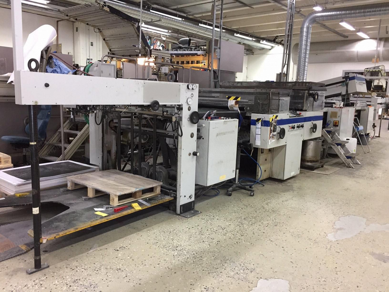 Steinemann, Colibri 72, 1996, UV Coating Line, Max Sheet Size 720x1020mm, Max Speed 8700 Sheets/Hour