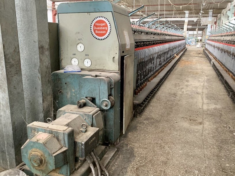 HDB, Type CBY, 1975, Woollen Ringspinning Frame, 136 Spindles, 180mm Pitch, 140mm Ring Diameter