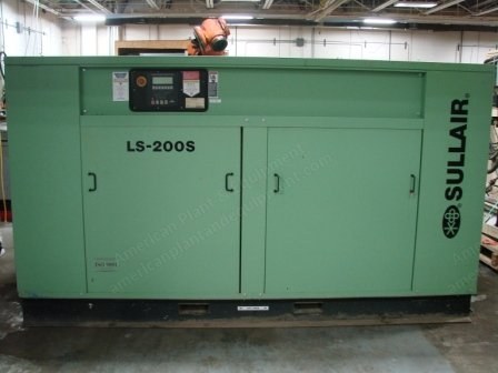 Sullair, LS-200S, 20015/2016, 200 HP Rotary Screw Air Compressor