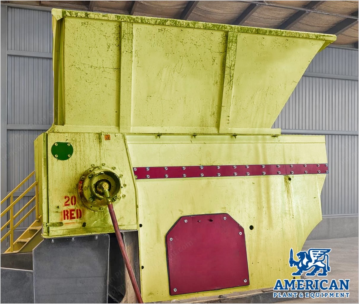 Vecoplan, VAZ1600-M-FF, 2017, Single Shaft Shredder, 150 HP, 15" Rotor, 107 Cutters