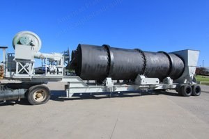 Barber-Greene, Rotary Dryer, 30' x 8', 96 MMBTU Burner, 75 HP, Trailer Mounted