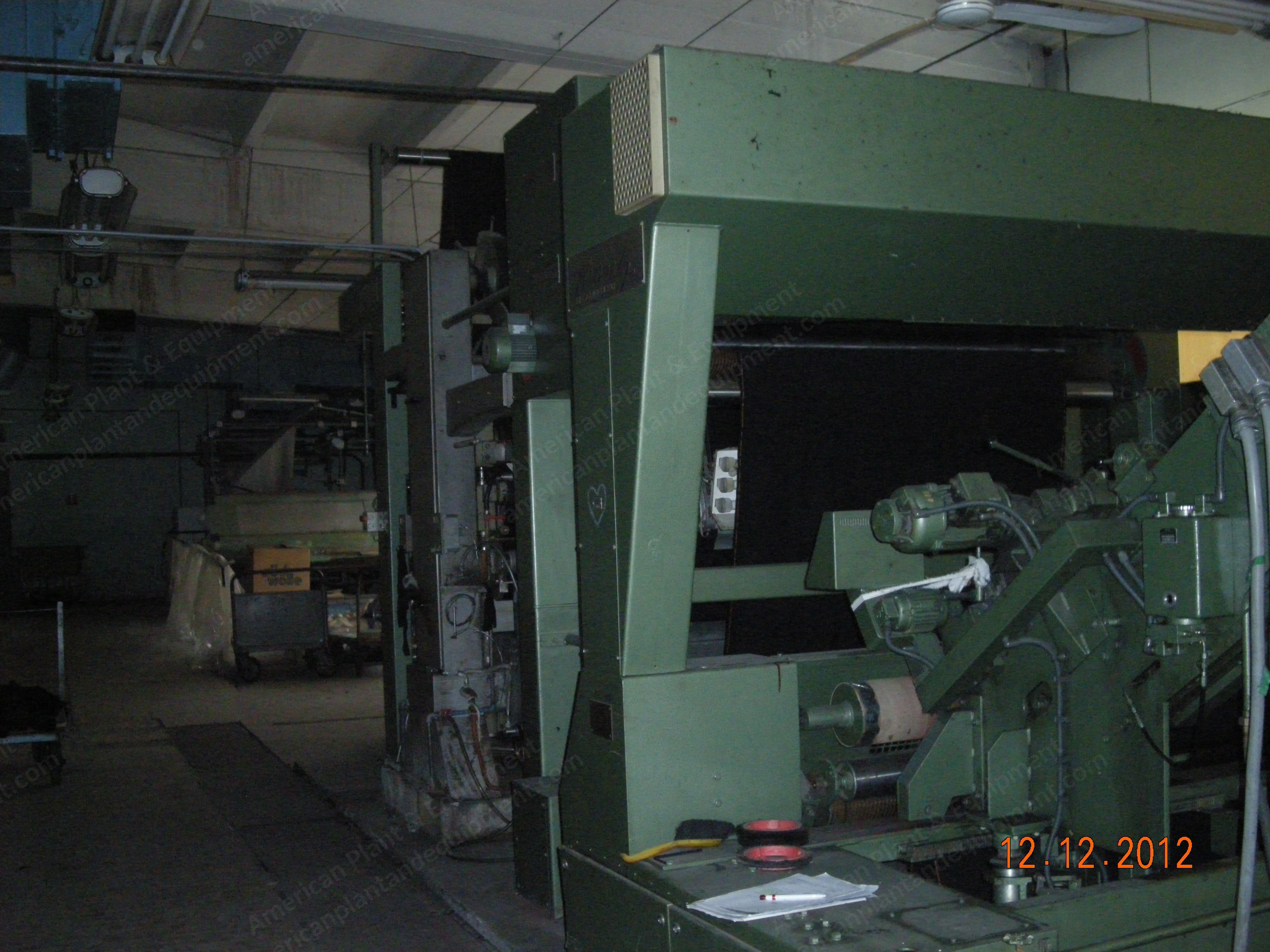 Krantz Tenter, 1800mm, 1989, 6 Chambers, Horizontal Pin/Clip Chain, Steam + Electric Heating