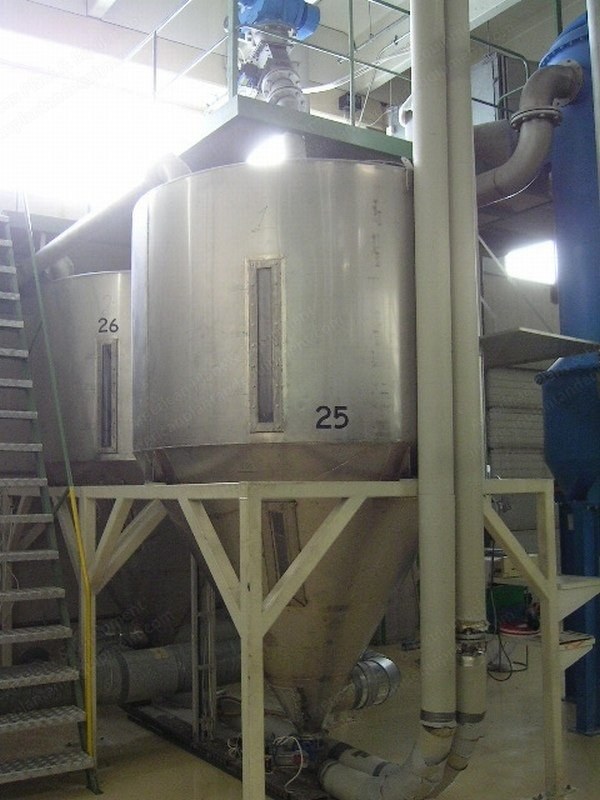 Fleissner, PPAS 8/16, 1984-1988, Polypropylene Staple Fiber Production Line, 2 Lines, 1000 kg/hr Total Capacity