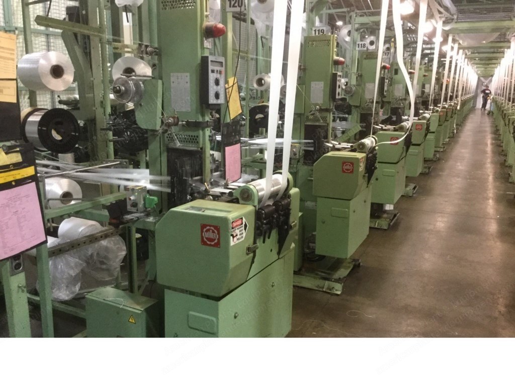 Dornier, Muller, Cocker, Looms, Warpers, and Narrow Fabrics Dyeing Ranges