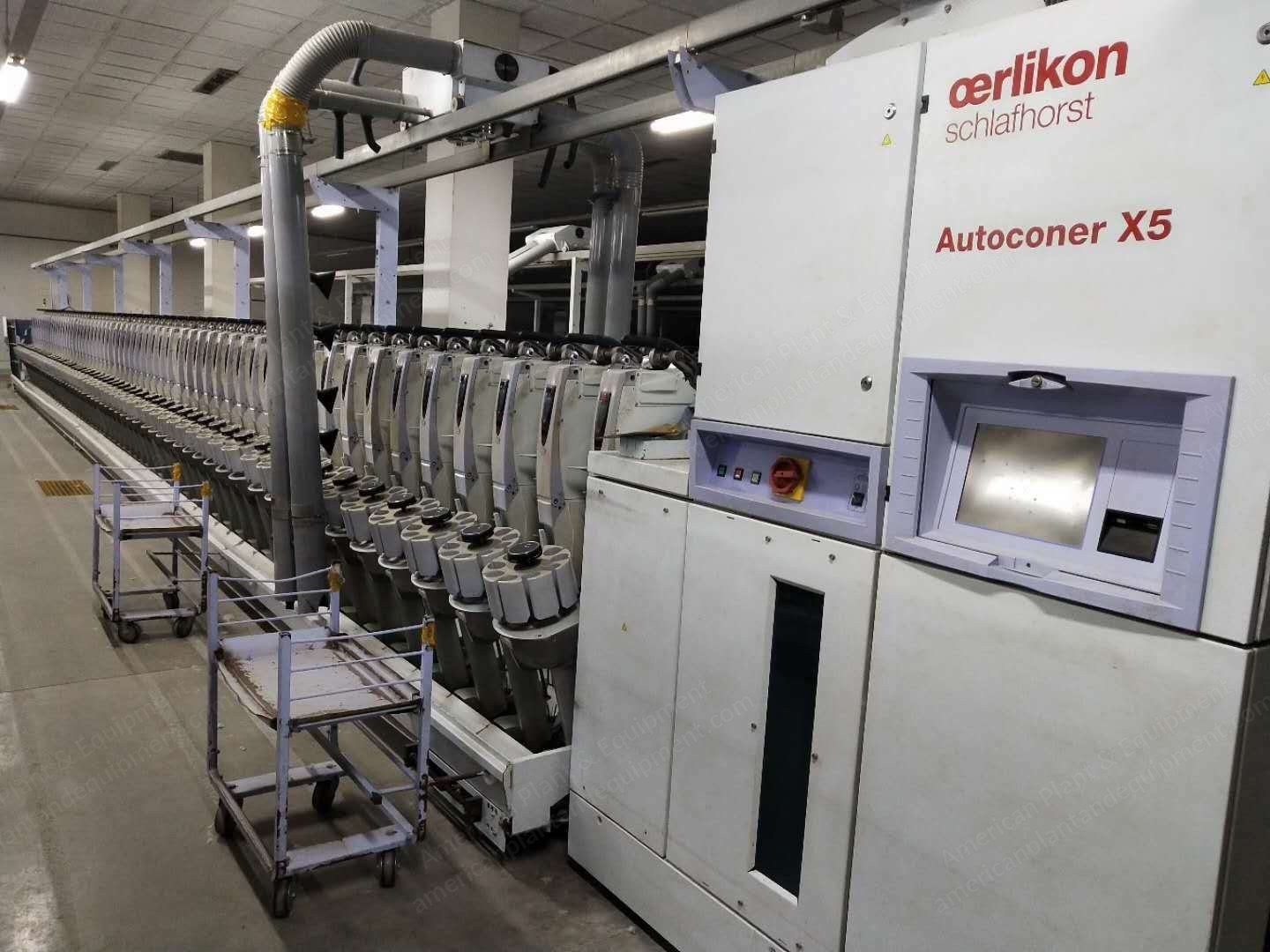 Schlafhorst, Autoconer X5, 2011, 60 Spindles, Magazine Type, Quantum 2 Electric Cleaner