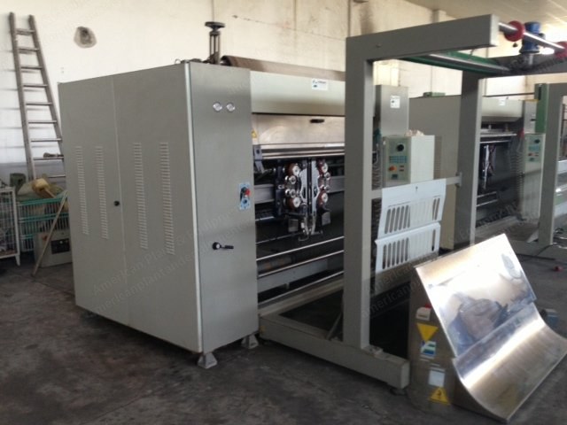 Ferraro, C2E FV, 1997, Polishing Calender, for Tubular Knitting Fabric, Steam Heated, Pneumatic Pressure