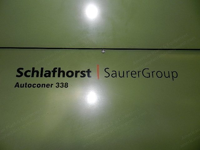 Schlafhorst, 338 RM, 2002, 60 Positions, 6" Traverse, Automatic Splicers