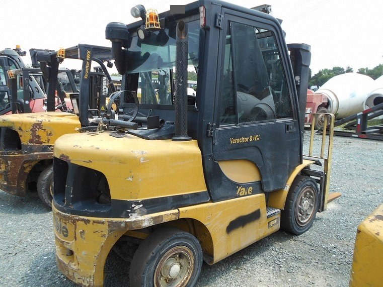 Yale, GLP080, 2012, 8000 lbs Capacity, 2-Stage Mast, Sideshift, Cab with Heat