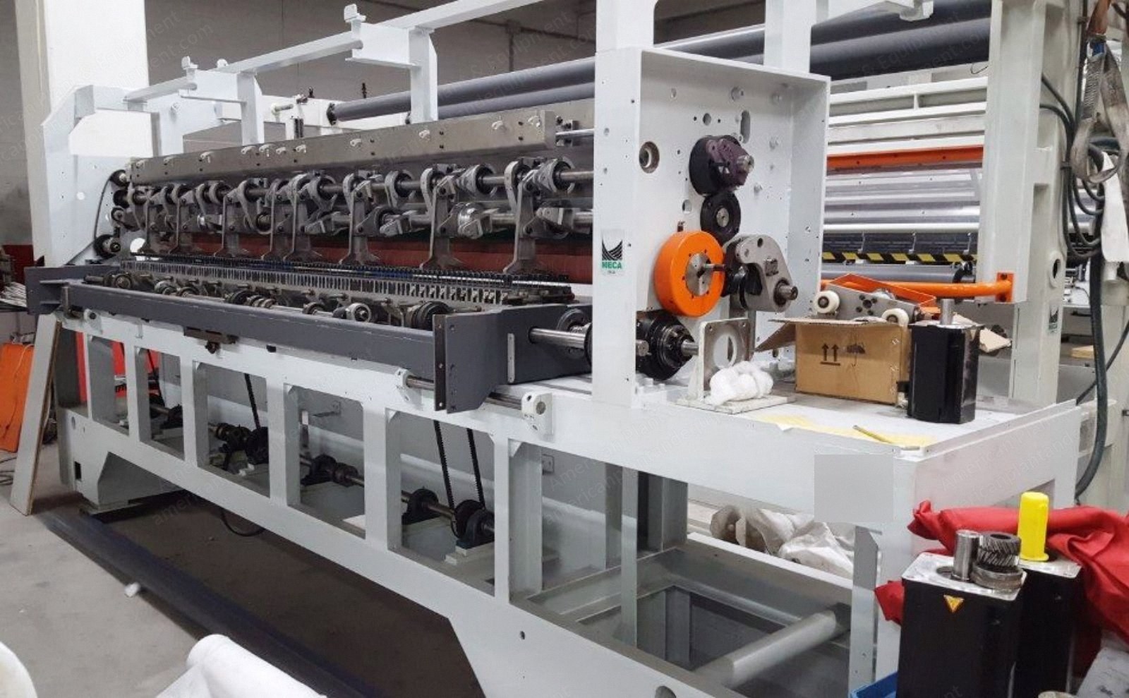 Meca, Ecording Multitech 115, 2003, 3 Needle Bars, 3" Gauge, 115" Quilting Width, BTSR Thread Sensors