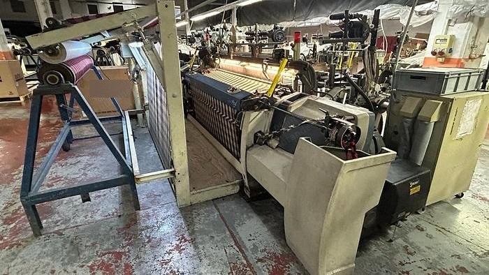 Picanol, Optimax-8-R, 2007, Rapier Weaving Machine, 2200mm Working Width, 8 Colors, Staubli 2861 Dobby