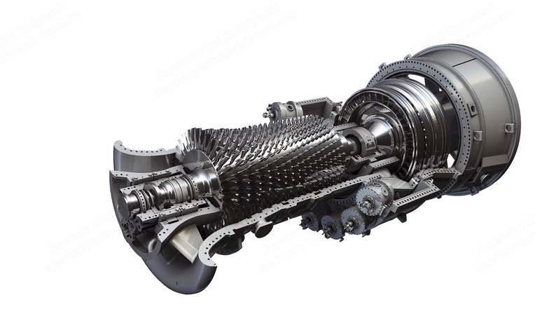 GE, Frame 9E, 2009, 124 MW, 50 Hz, Simple Cycle Gas Turbine Package
