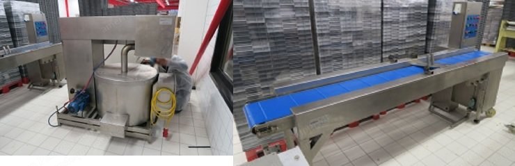 Bakon, Jelly/Toffee/Caramel/Fondant Depositor, 1994, 300x190mm Tray Capacity, 6x4 Depositing Head, Oil Heated