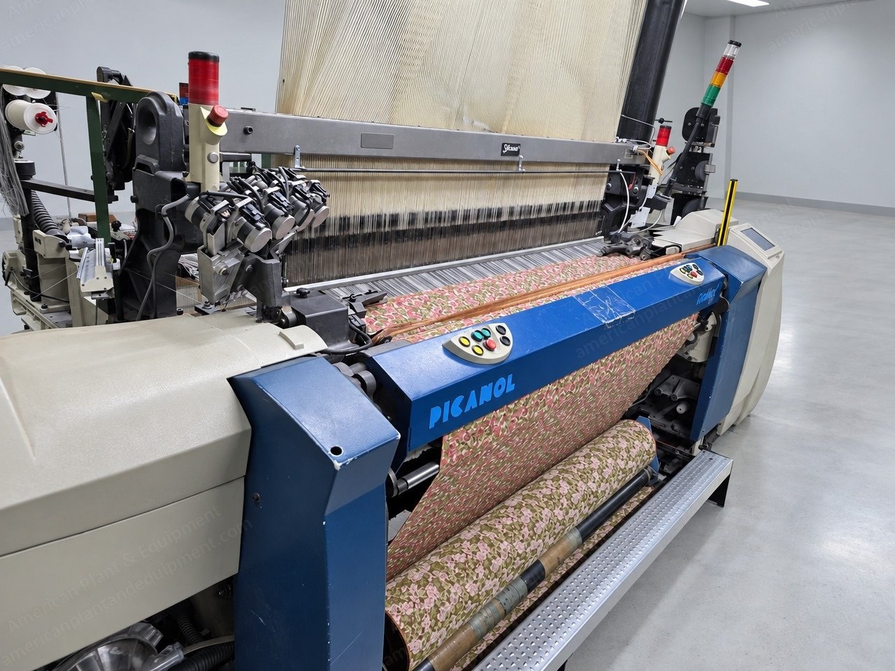 Picanol, GamMax, 2007, Rapier Weaving Looms with Jacquard, 190 cm (74.8 in) Width, 8 Colors, Staubli DX110 Jacquard
