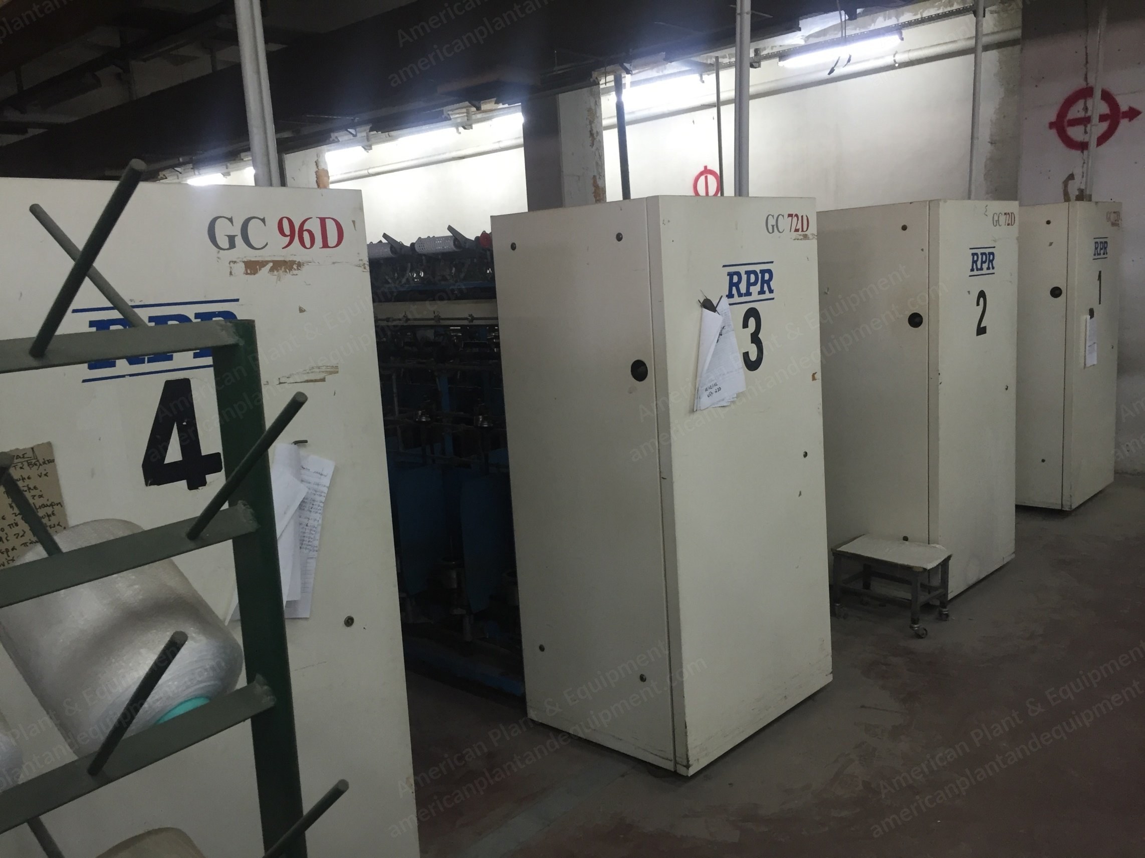 Complete Twisting Plant for Synthetic and Continuous Yarns, 1966 to 2004, Ratti, Lezzeni, RPR, Sahm, Lombarda, Arct, Hacoba