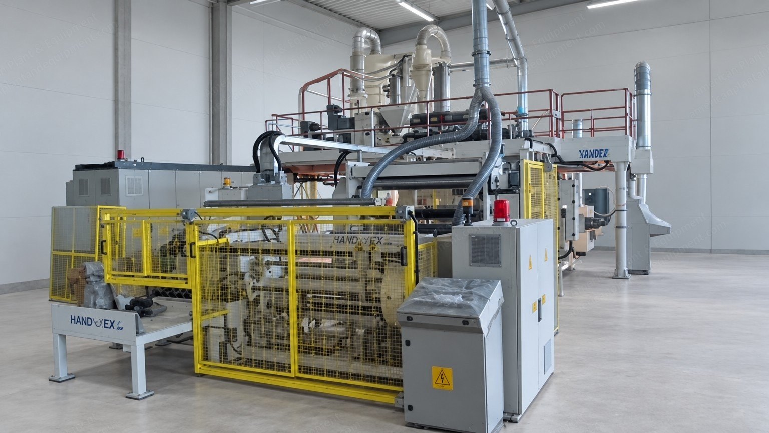 Colines, HANDROLLEX 1000-a, 2008, 3-Layer Cast Stretch and PP Film Line, 2 x 500 mm Film Width, 600 kg/h, Corona Treatment Included