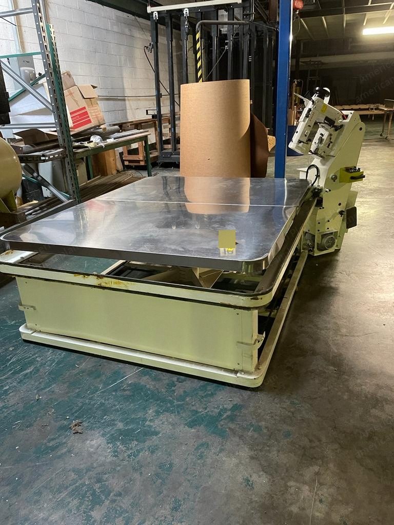 NovaStar, MB143, Tape Edge Machine, Singer SG-300U Sewing Head, Stainless Steel Table, 1600x2000mm Table Size