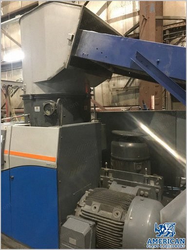 Erema, 1109 TVE Plus Eco Save, 2012, Recycling Line, with SW4/170 RTF Screen Changer, HG 154D Hot Die Face Cutting Granulator