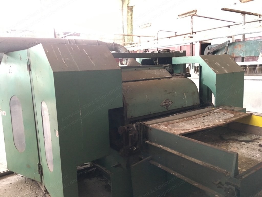 Cormatex, Step Cleaner and Deburring Machine, 1996, with Hopper Loader, Silo, and Dryer Can