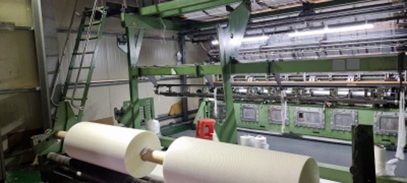 Karl Mayer, RD7 DPLM/12-3, 2001, 138" (3505mm) Width, 22 E Gauge, 7 Bars