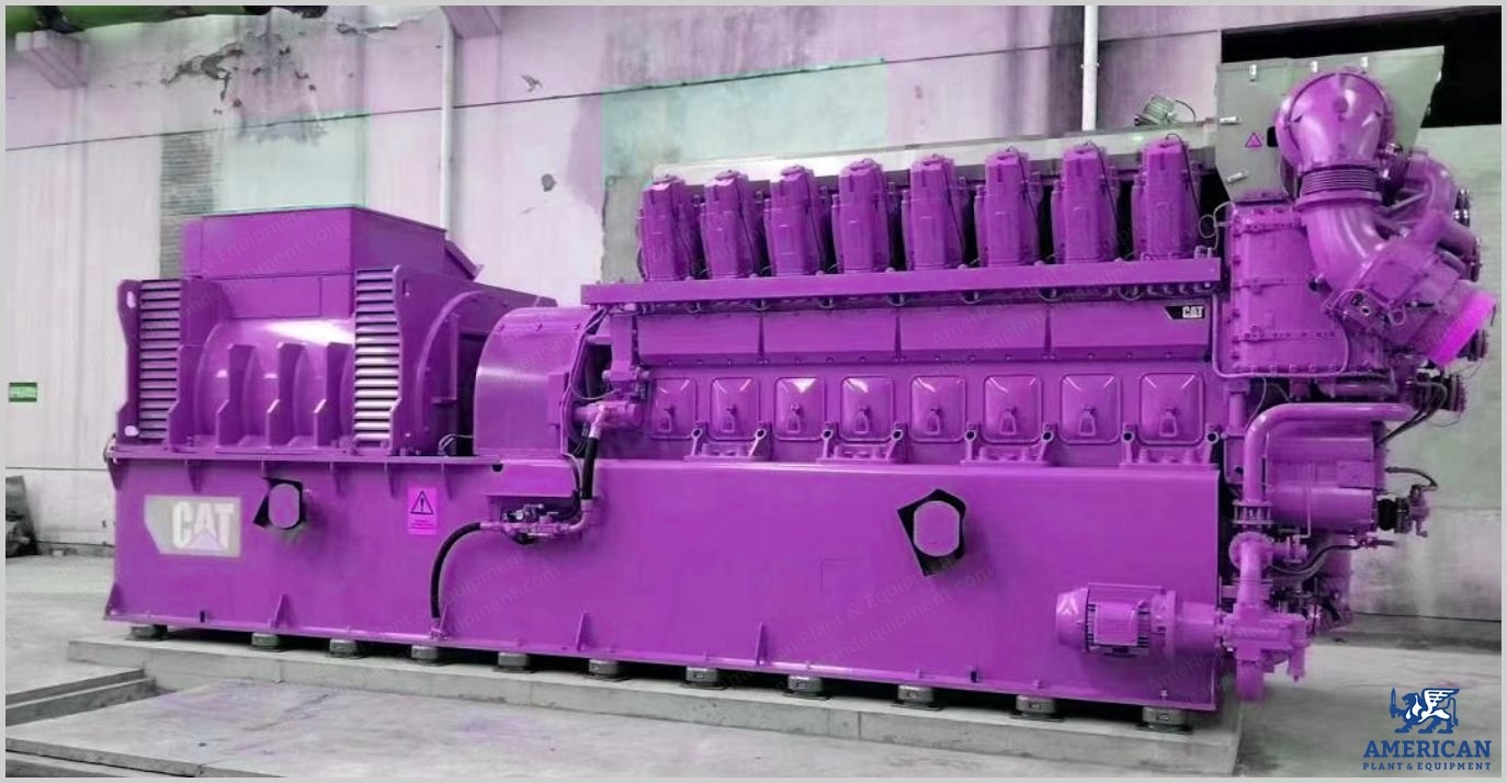 Caterpillar, CG260-16, 2018, 4282 kW, 10.5 kV, 50 Hz, 1000 RPM Gas Generator Set