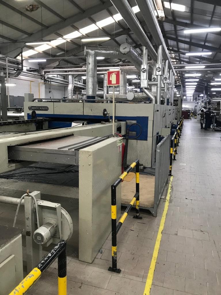 Brueckner Tenter, Working Width 2200mm, 5 Chambers, Oil Heated